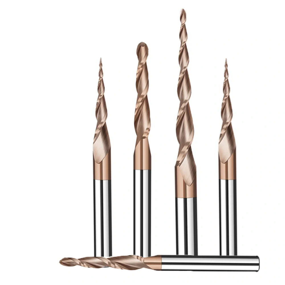 Tapered Ball-Nose — 6mm Shank, Carbide