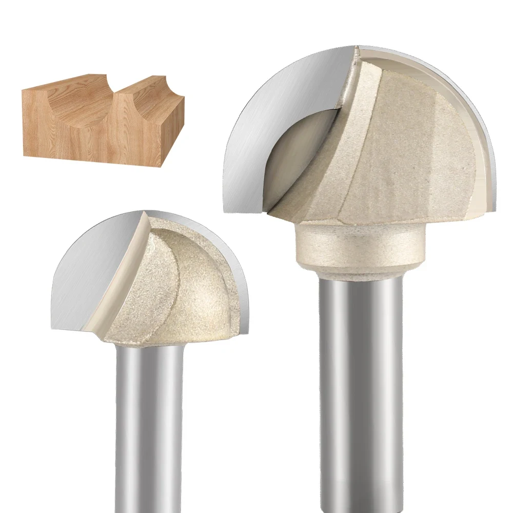 Cove / Core-Box Bit — 1/4" Shank, TCT