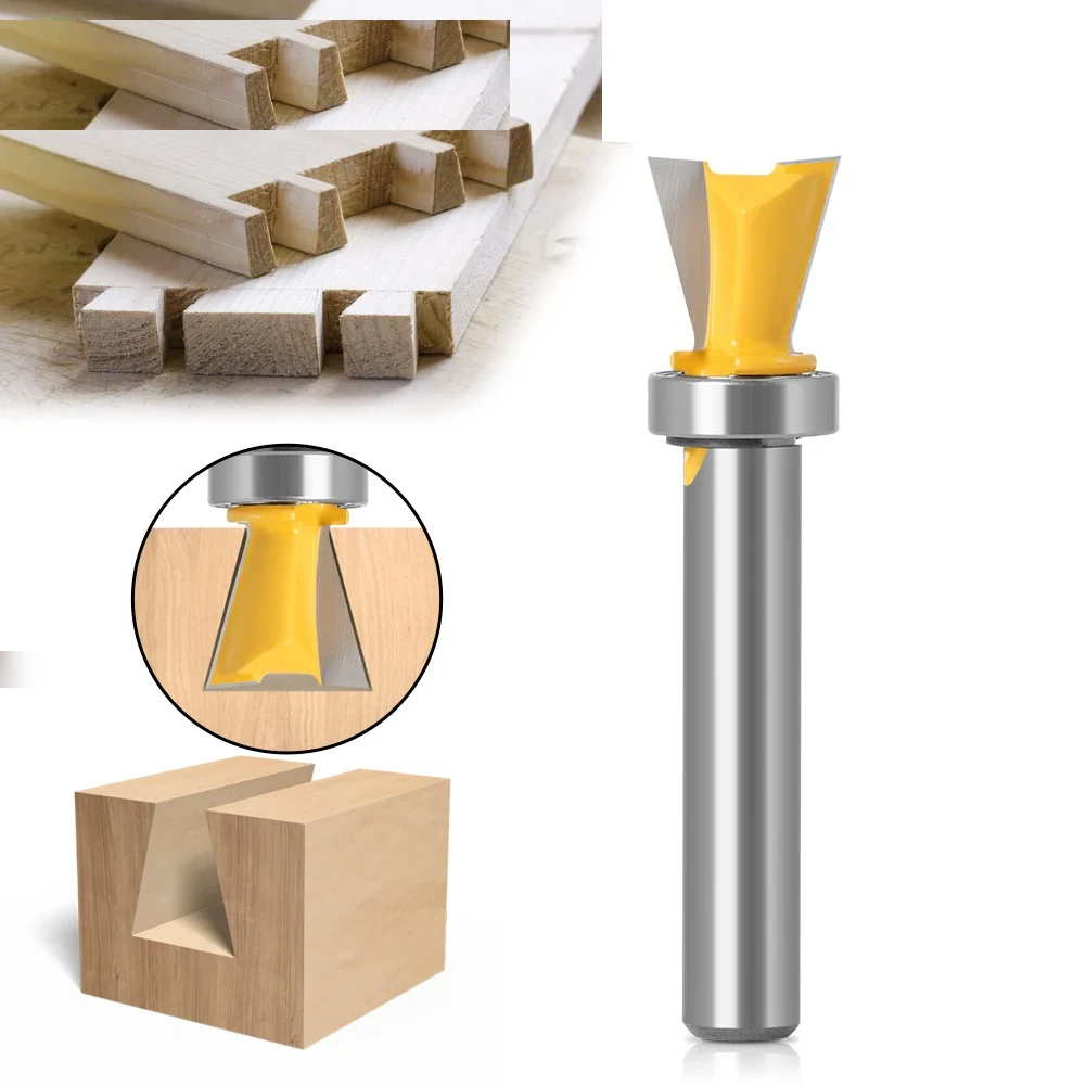 Dovetail Bit 14 deg — 1/4" Shank, TCT