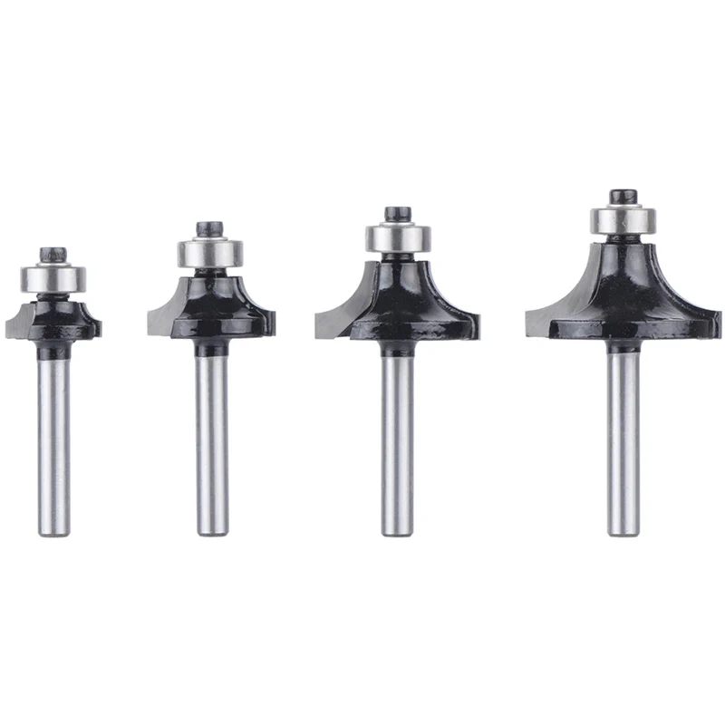 Round-Over Bit w/ Bearing — 1/4" Shank, TCT