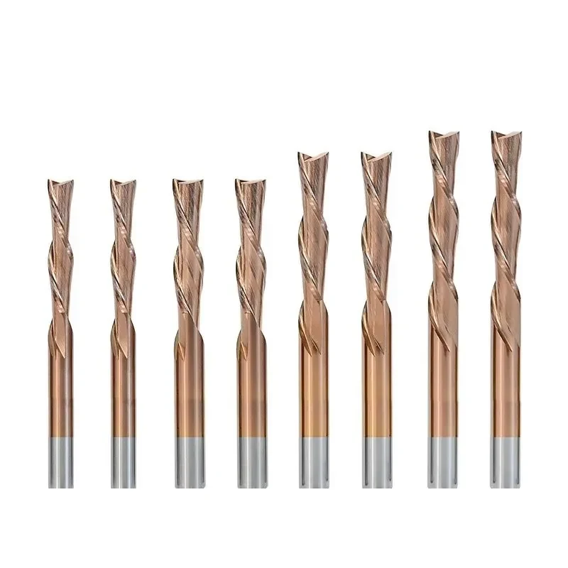 Two-Flute Down-Cut Spiral — 1/4" Shank, Carbide (5-Pack)