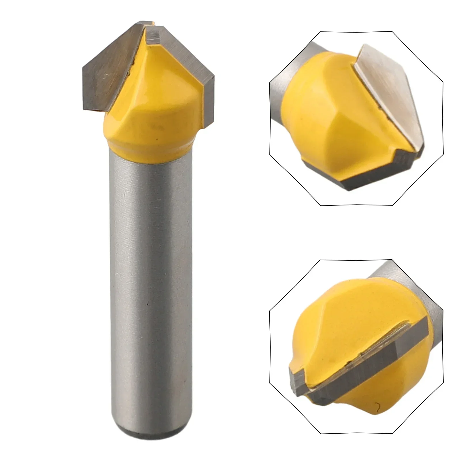 90 deg V-Groove Bit — 1/4" Shank, Carbide